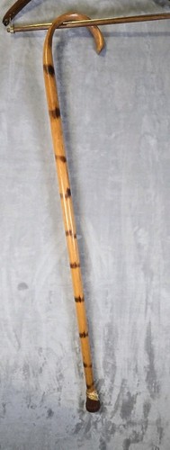 Vintage bamboo wooden cane - bamboo,
